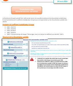 DIS - Info Rapide - Evolutions des rémunérations variables