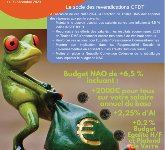 NAO 2024 : Les revendications de la CFDT DMS