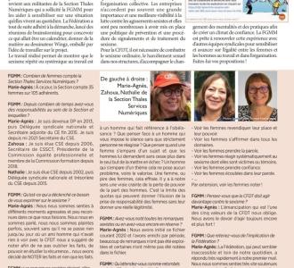 TSN - Le sexisme ordinaire c'est 365 jours pour nous !  Et pour la CFDT ?