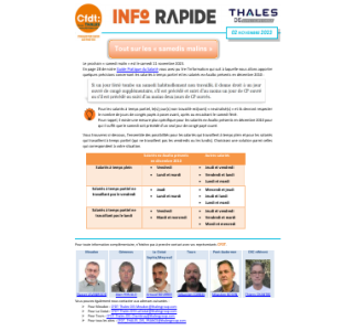 DIS - Info Rapide - Samedis Malins