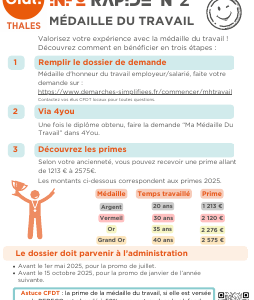 INFO RAPIDE N°2 - Médaille du travail