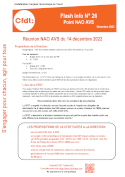 Flash info N° 26 Point NAO AVS décembre 2022