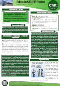 &Eacute;chos du CSE TRT-France Session Ordinaire 19 mai 2022