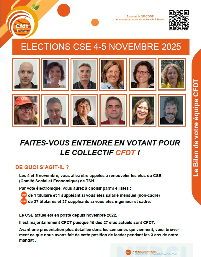 TSN - ELECTIONS PROFESSIONNELLES 2025 